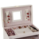 white mirror large jewelry box organizer