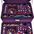 Velvet Jewelry Box for Girls