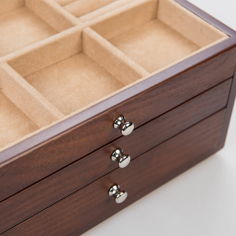 Large Solid Wood Jewelry Box Oh Precious