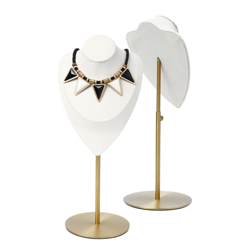 White Bust Necklace Display Holder