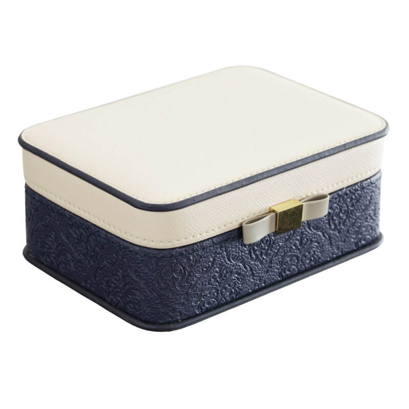 Blue Lux Jewelry Box for travel (1)