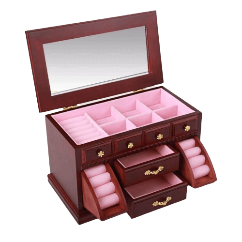 Girl's Wooden Jewelry Box (3)
