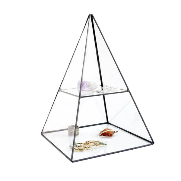 Glass Pyramid Jewelry Box Oh Precious