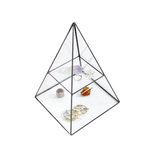 Glass Pyramid Jewelry Box Oh Precious