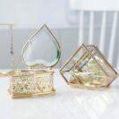 Heart Shaped Glass Jewelry Box Oh Precious