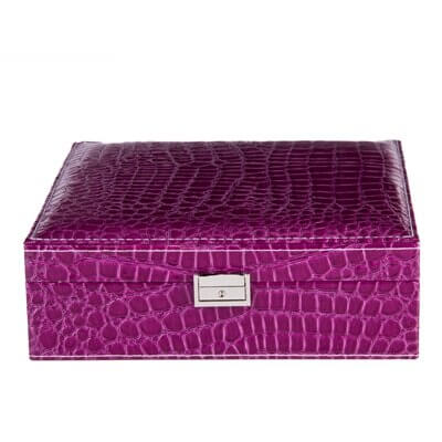 Violet Leather Girls Jewelry Box Oh Precious