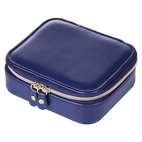 blue Leather Jewelry Travel Box Oh Precious