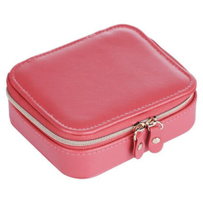 pink Leather Jewelry Travel Box Oh Precious