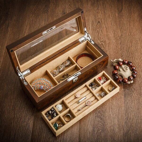 Raw Wood Jewelry Box Oh Precious