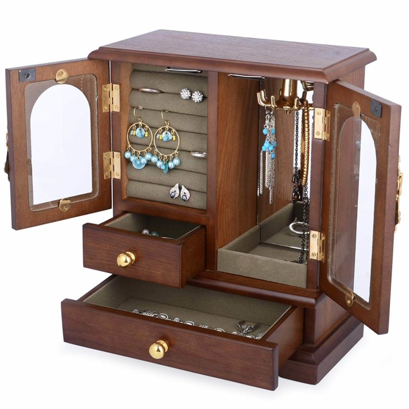 Real Wood Jewelry Armoire (3)
