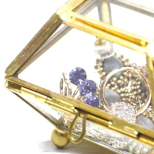 Vintage Beveled Glass Jewelry Box Oh Precious