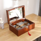 Wooden Jewelry Box with Lock Oh Precious