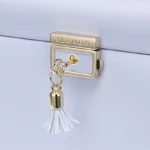 Jewelry Box with Lock – Close-Up of Gold Lock and Key – Oh Precious