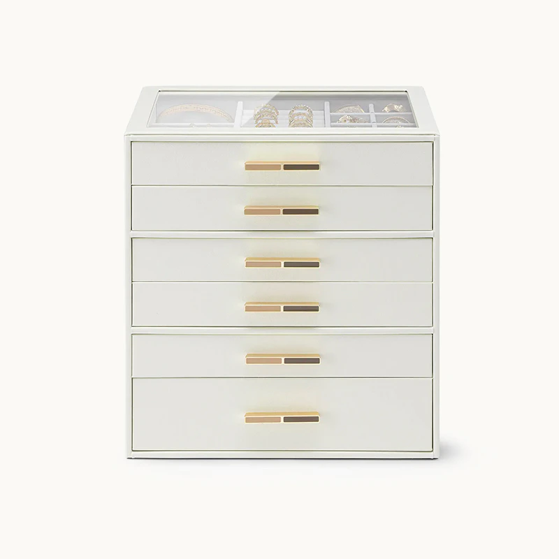 6-Drawer-Jewelry-Box-with-Glass-Lid-Oh-Precious 6 Drawer Jewelry Box with Glass Lid Oh Precious